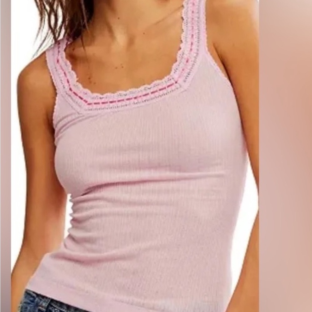 . FREE PEOPLE  Only You Tank Top in Pink NWT $38